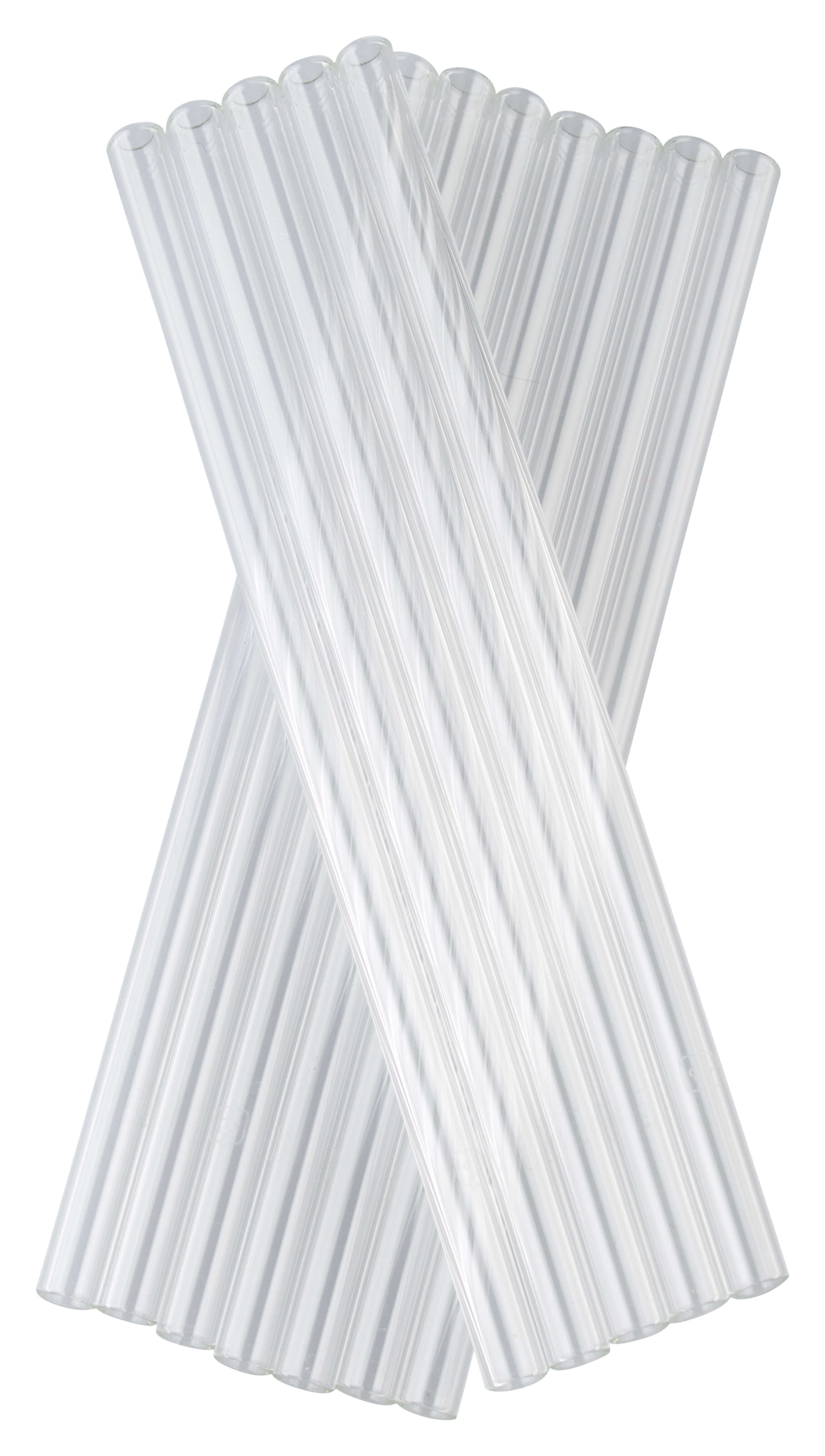 Glass drinking straws, Leonardo - 20cm (12 pcs.)