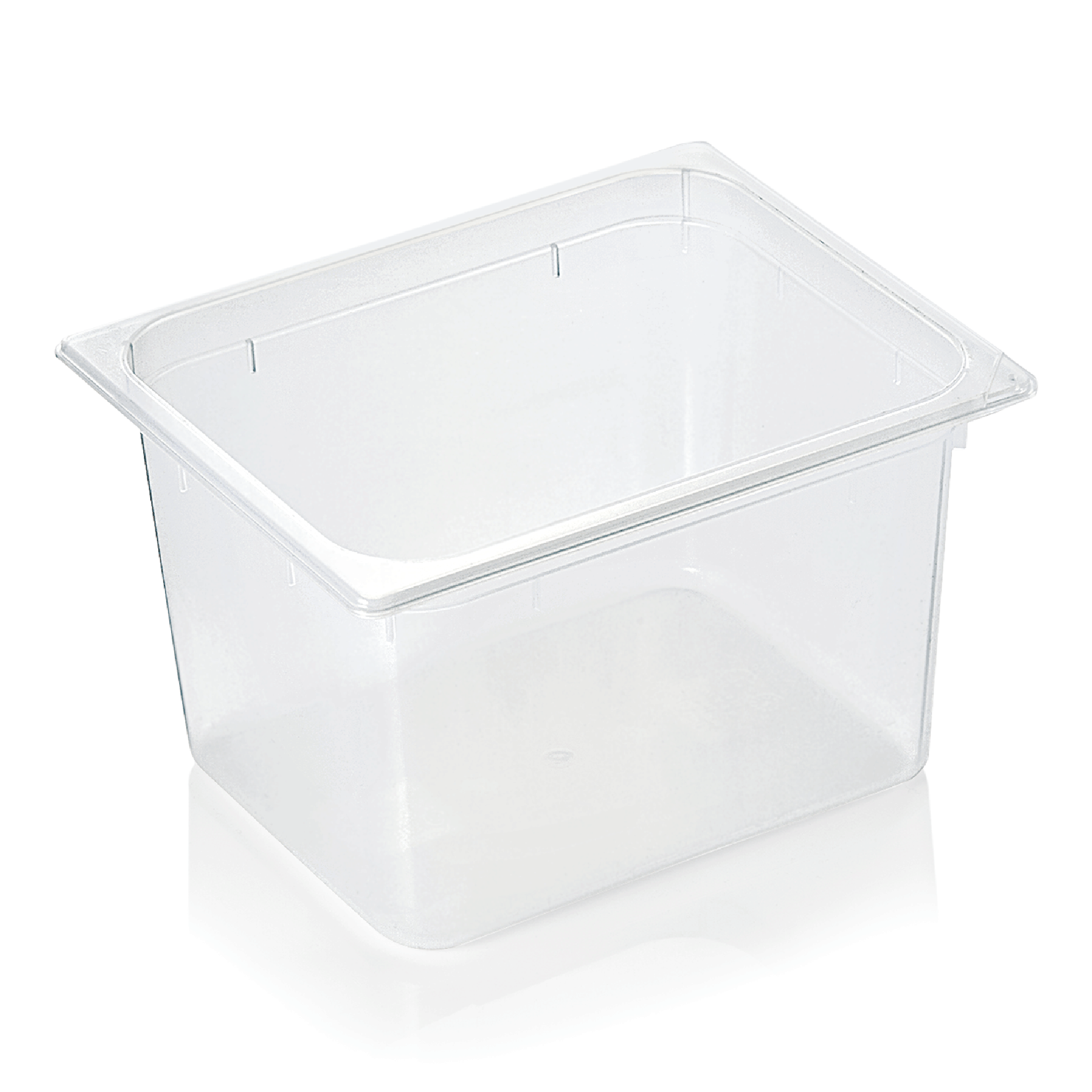GN 1/2 container with scale, with lid, polypropylene - H 20cm (GN 89 series) GN 1/2 container with scale, with lid, polypropylene - H 20cm (GN 89 series)