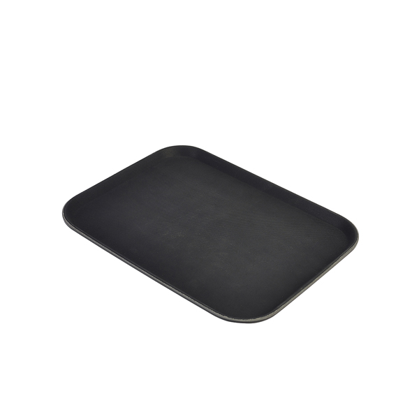 Tray, non-slip, rectangular, PP black - 36,5x45,7cm Tray, non-slip, rectangular, PP black - 36,5x45,7cm