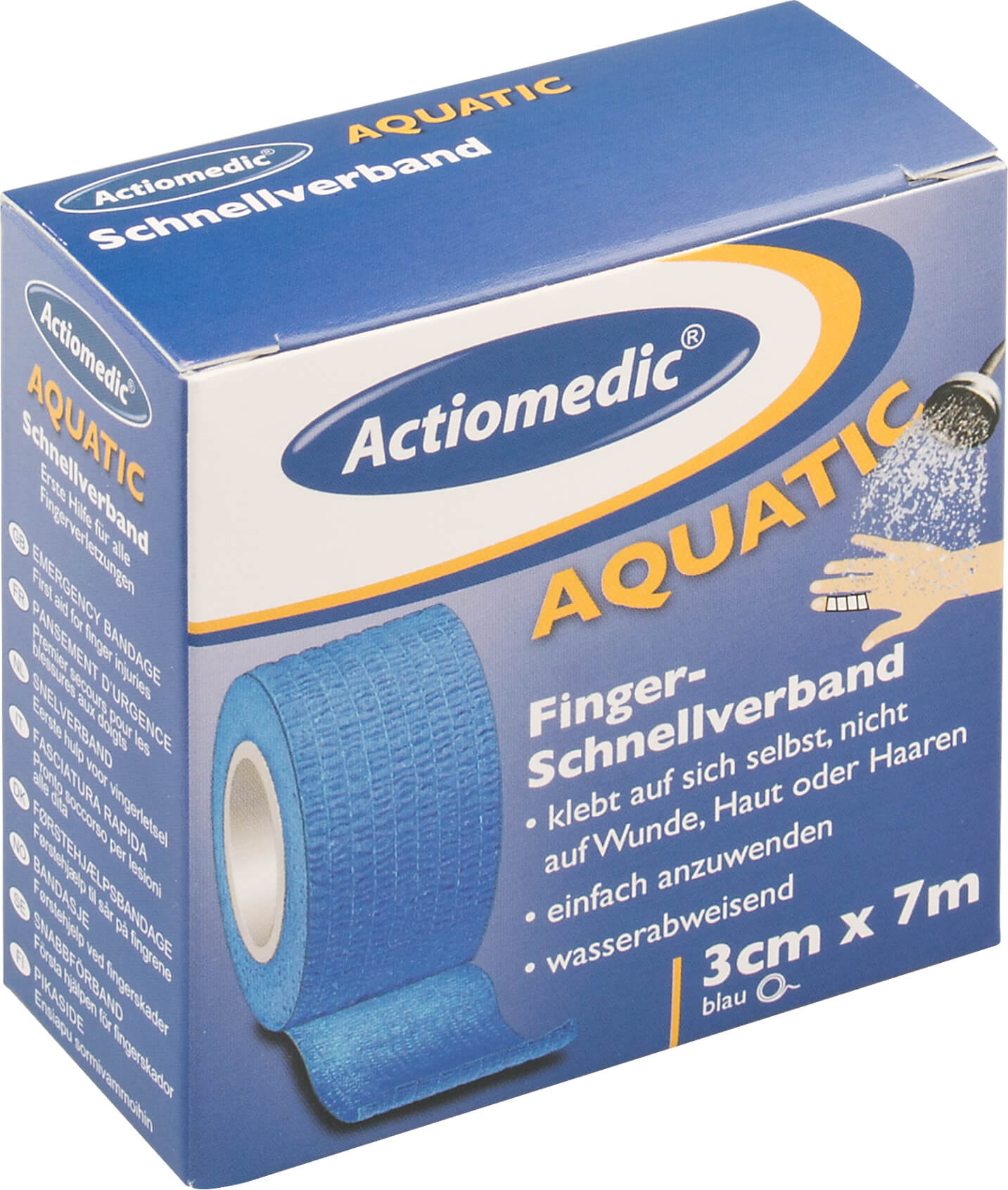 Emergency Bandage Aquatic, blue, Actiomedic - 3cm x 7m