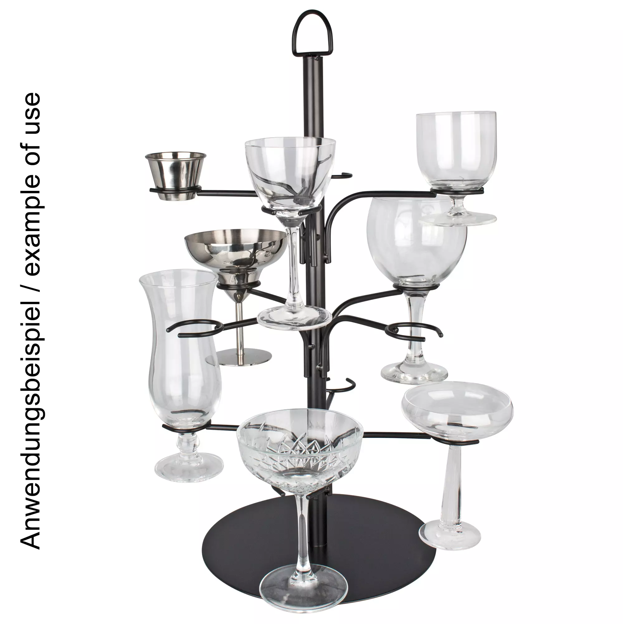 Cocktail tree for 12 glasses - black Cocktail tree for 12 glasses - black