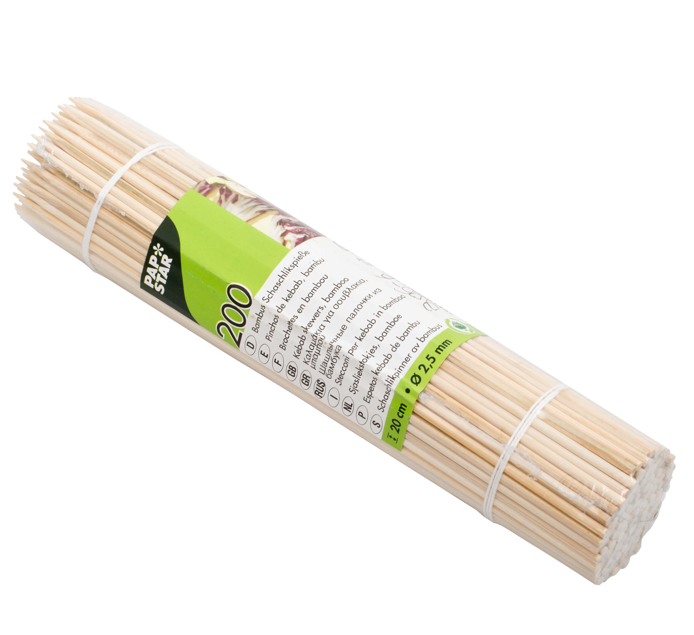 Bamboo skewers - 20,0cm (200 pcs.)