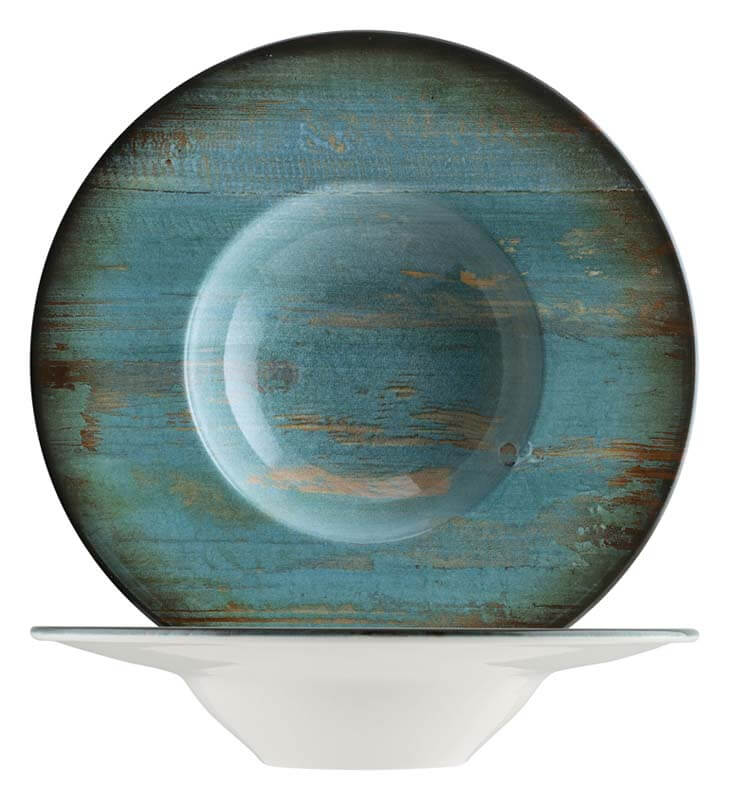 Bonna Madera Mint Banquet Pasta plate 28cm, 40cl blue - 6 pcs.