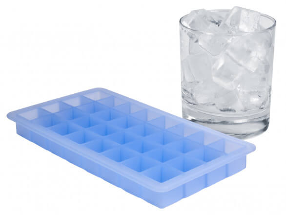 Ice tray, cubes - platinum-silicone (2cm)