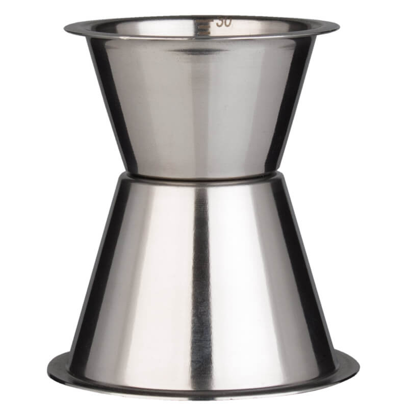 Double jigger 30/50ml, scaling - stainless steel