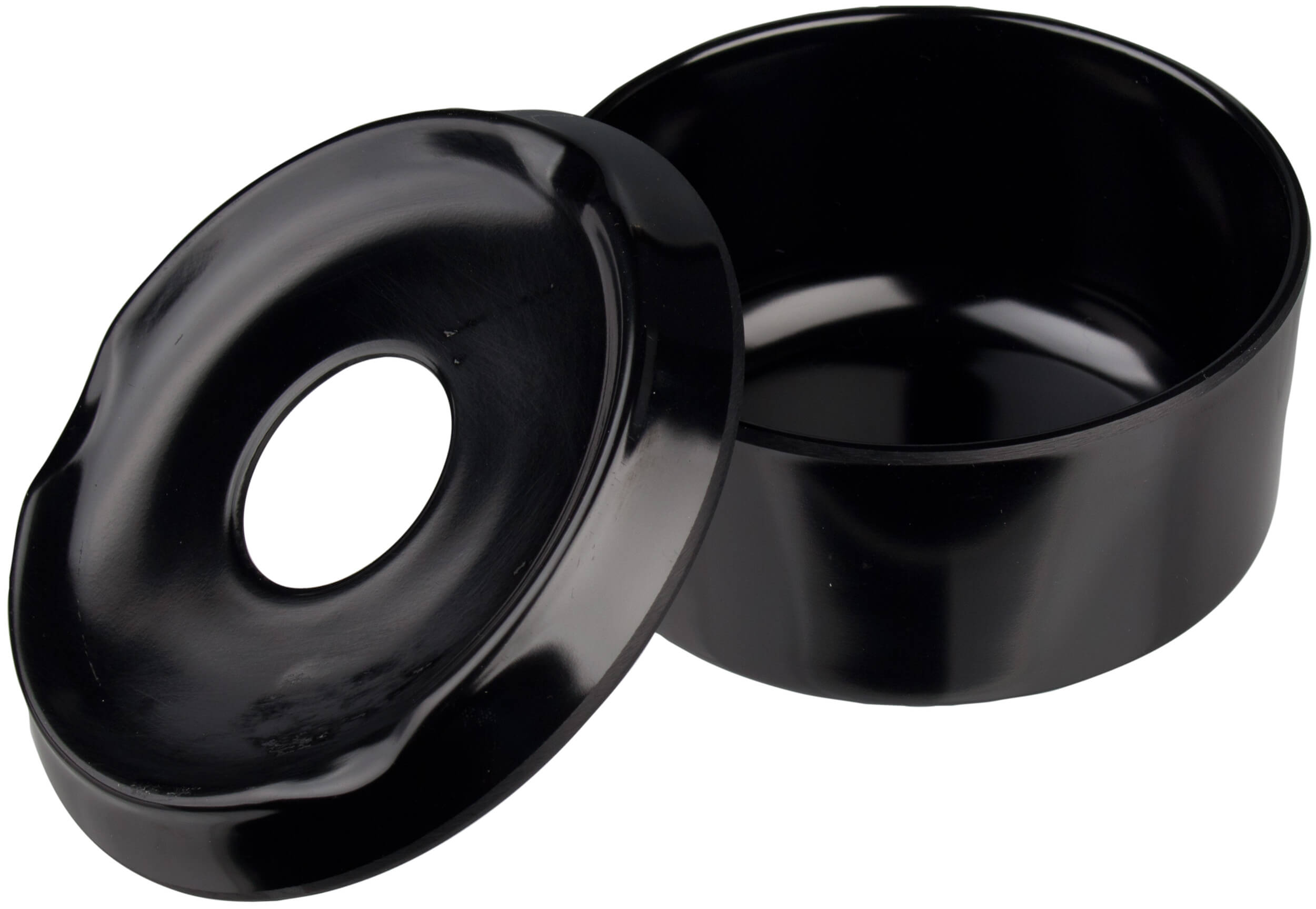 Ashtray melamine - black (11cm)