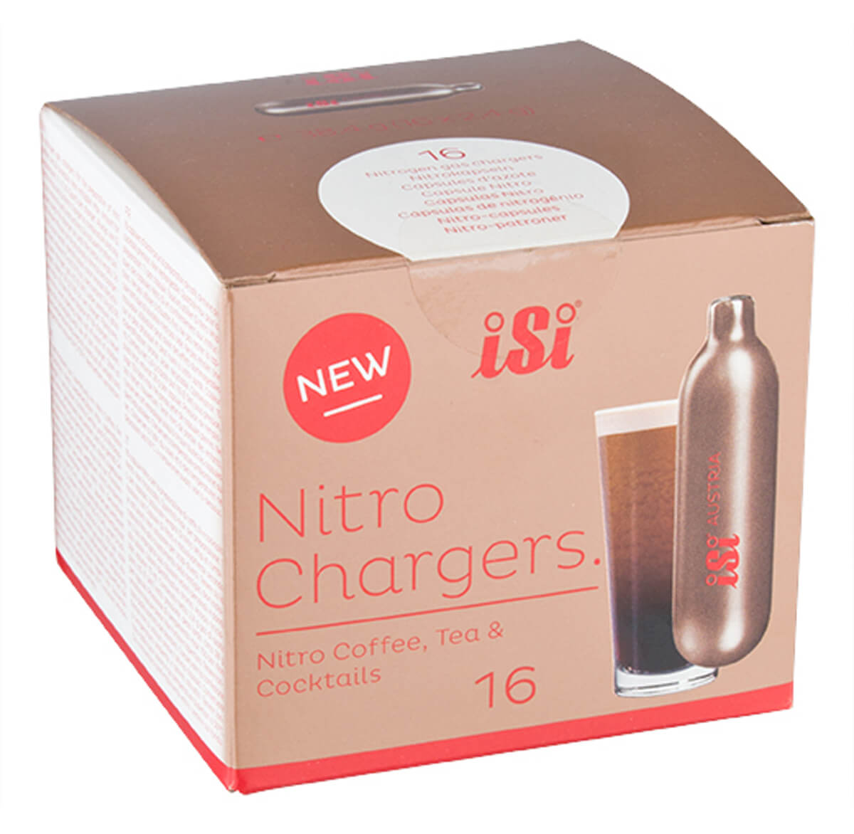 iSi Nitro Chargers - Nitrogen gas chargers (16 pcs.)