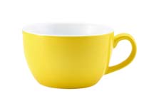 Cappuccino cup porcelain yellow – 250 ml (6 pcs.)