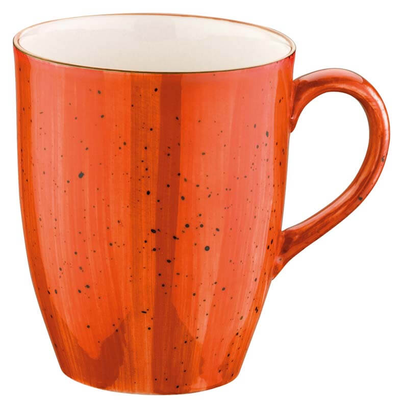 Bonna Aura Terracotta Conic Mug 33cl orange - 24 pcs. Bonna Aura Terracotta Conic Mug 33cl orange - 24 pcs.