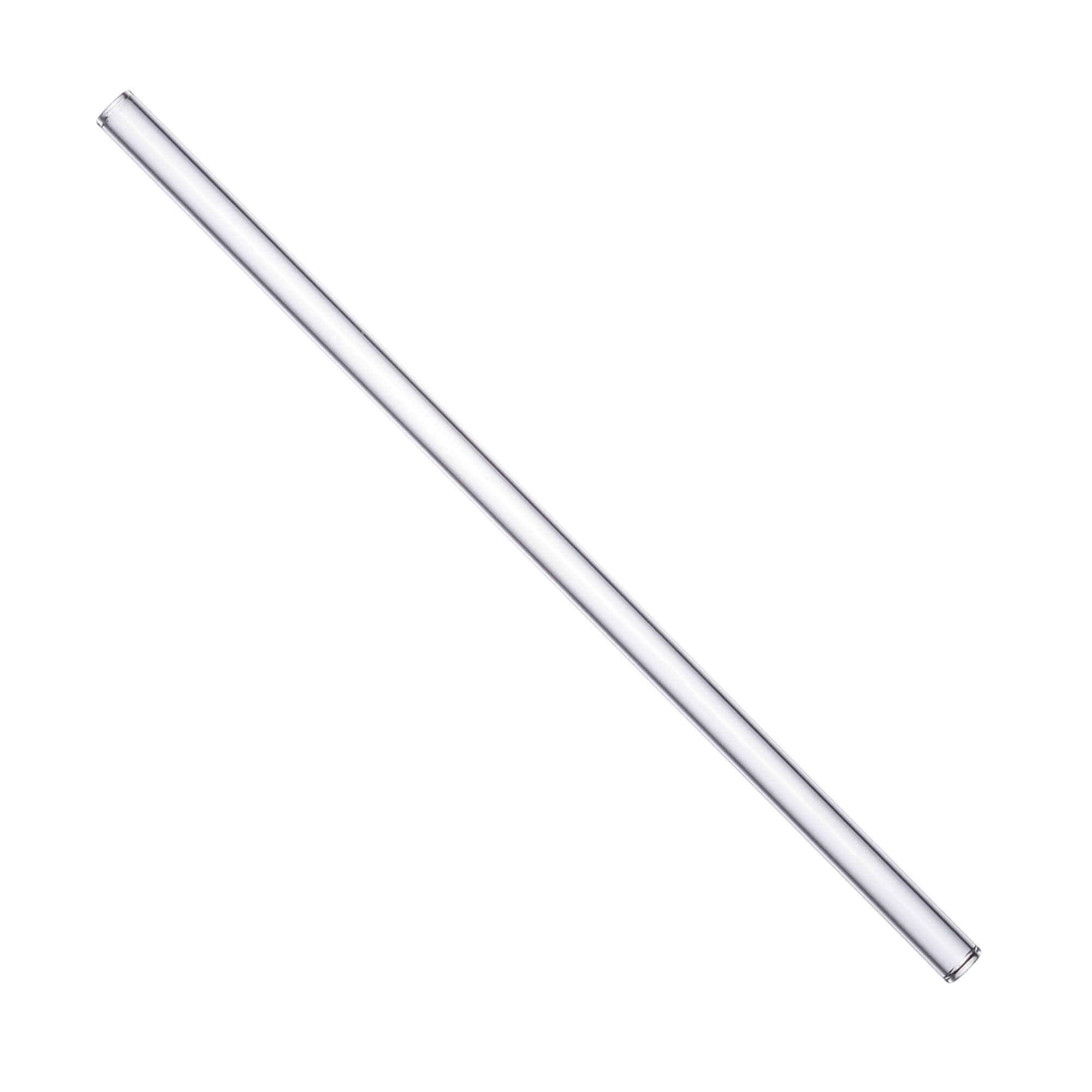 Glass drinking straws (200x8mm) - clear (50 pcs. + 3 brushes)