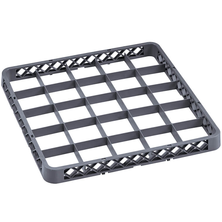 Glass rack attachment 25 divisions, gray (Rack 98) - 50x50x4,5cm