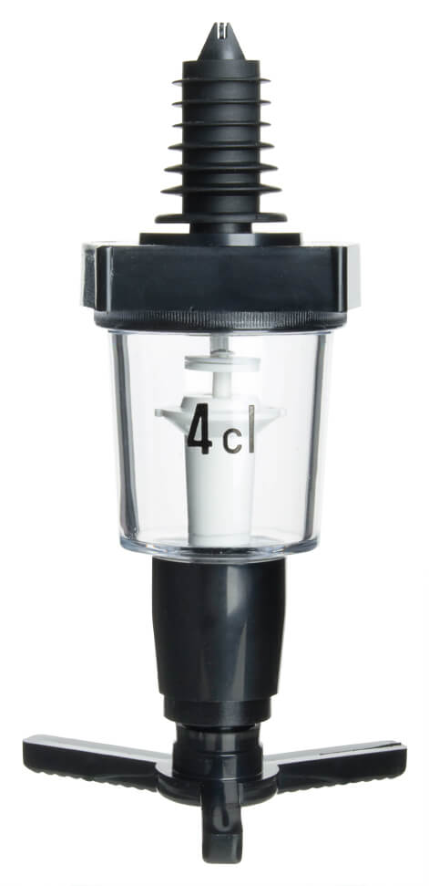 Bottle holder with 4cl pourer - set (wall mount)