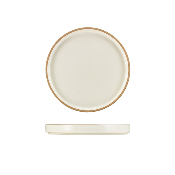 Presentation plate Kava white stoneware – 18 cm (6 pcs.) Presentation plate Kava white stoneware – 18 cm (6 pcs.)