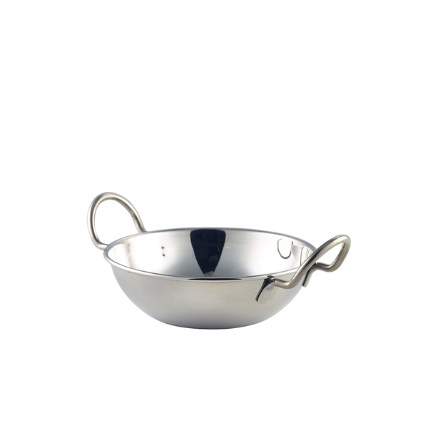 Balti bowl with handles, stainless steel - 13cm (12 pcs.)