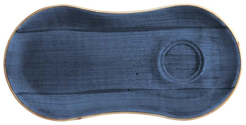 Bonna Aura Dusk Gourmet Set plate 25x12cm blue - 12 pcs. Bonna Aura Dusk Gourmet Set plate 25x12cm blue - 12 pcs.
