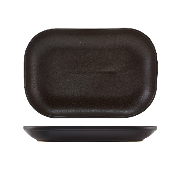 Rectangular plate Antigo stoneware antique bronze – 24 x 16,5 cm (6 pcs.)