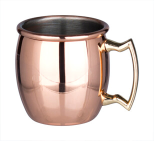 Shot glass / mini Moscow Mule mug, stainless steel copper-colored - approx. 60ml