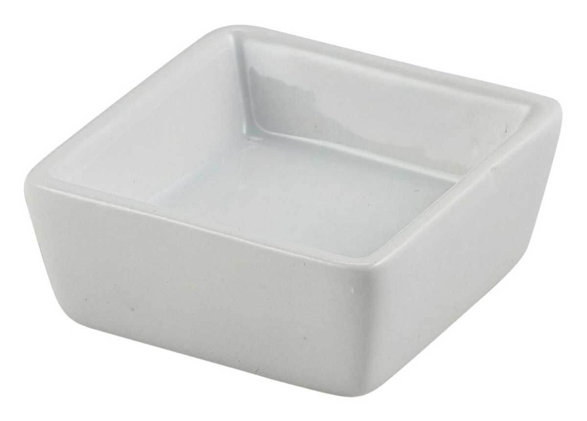Porcelain bowl, square - 6,4x6,4x2,5cm (12 pcs.)