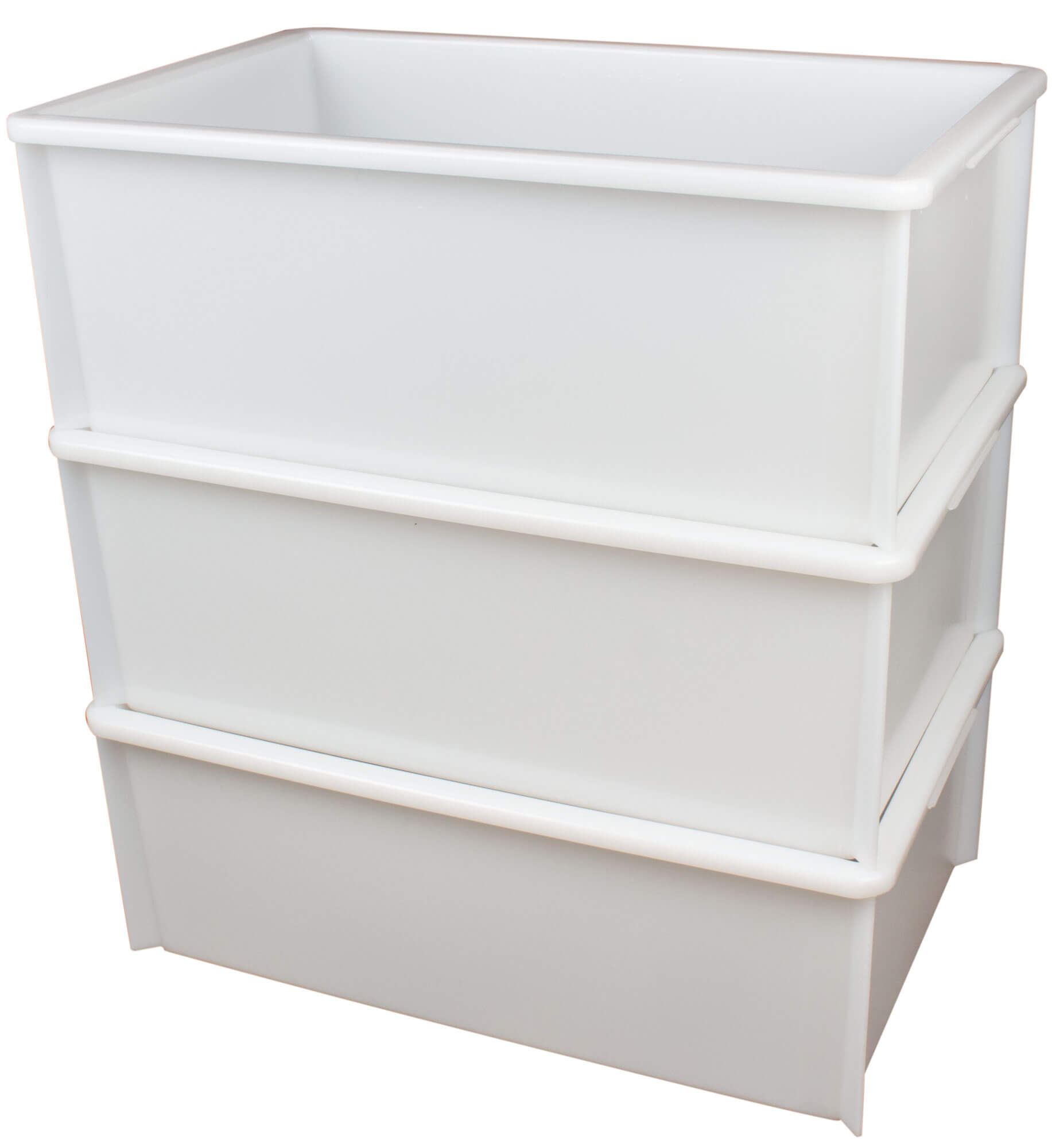 Stacking and transport container Classic white - 580x360x215mm (35l)