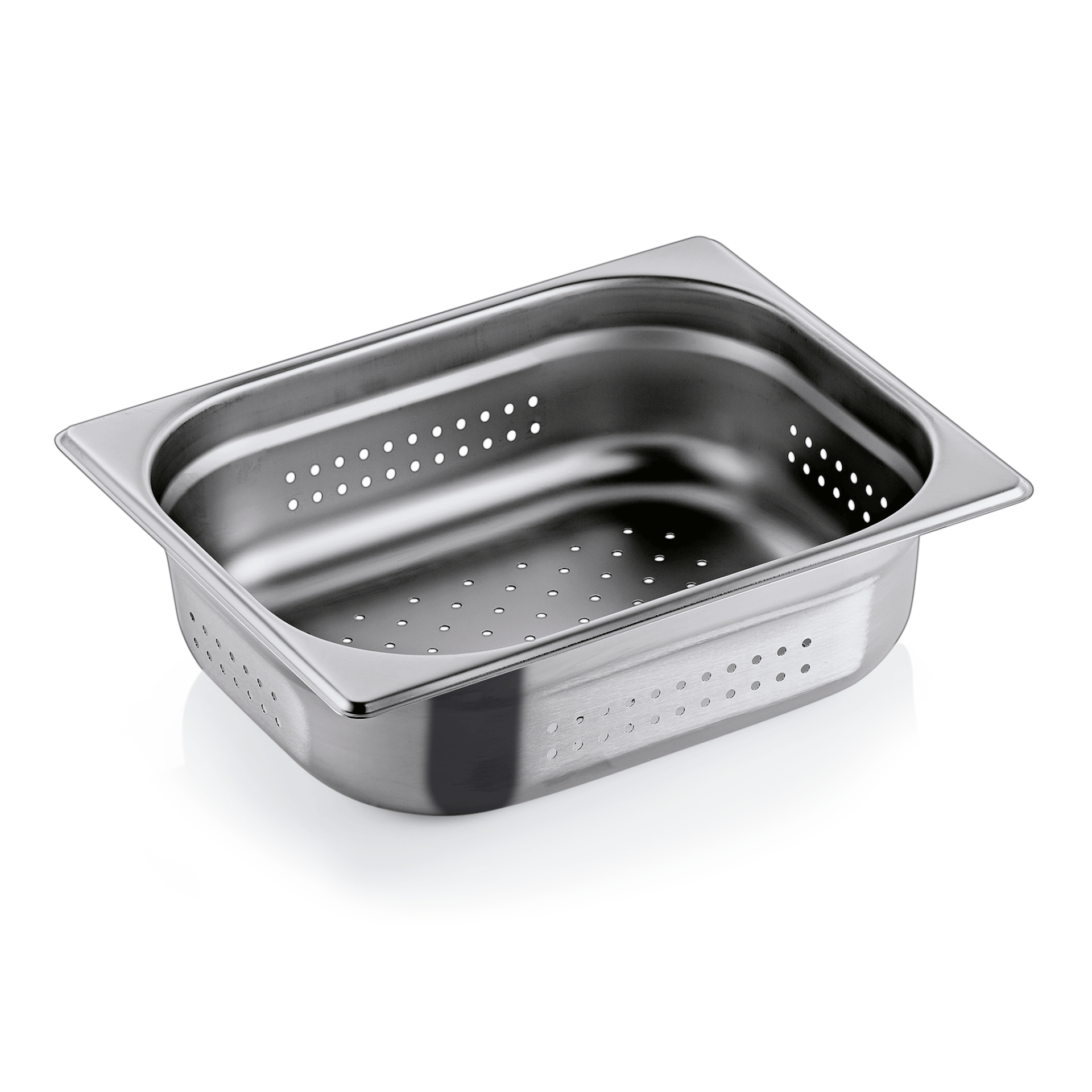 GN 1/2 container, perforated, CNS 18/8 - 10cm (GN SELECT series) GN 1/2 container, perforated, CNS 18/8 - 10cm (GN SELECT series)