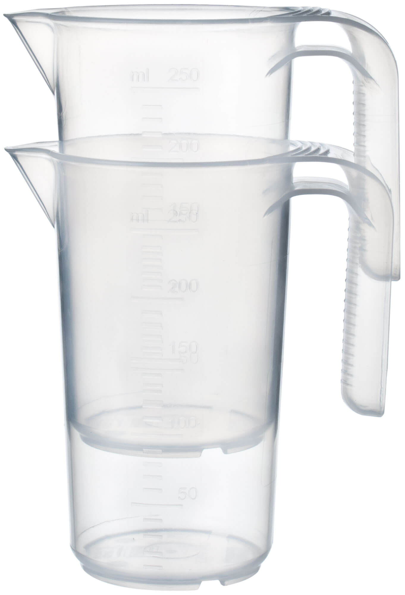 Measuring cup, stackable, PP - scale up to 250ml