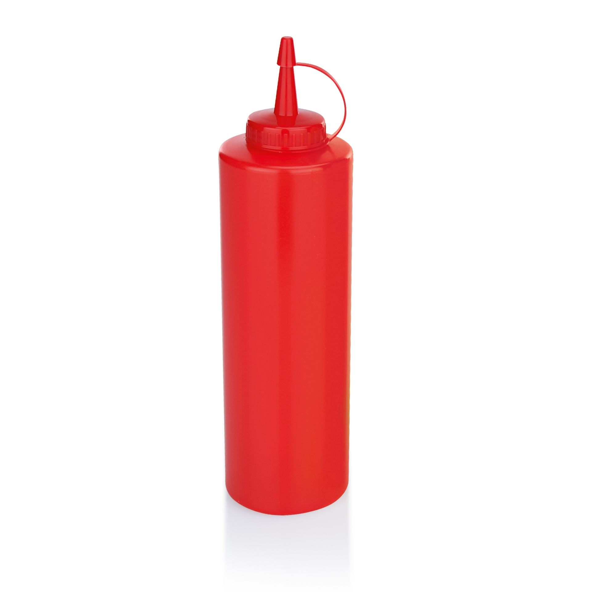 Squeeze bottle, polyethylene - red (700 ml)