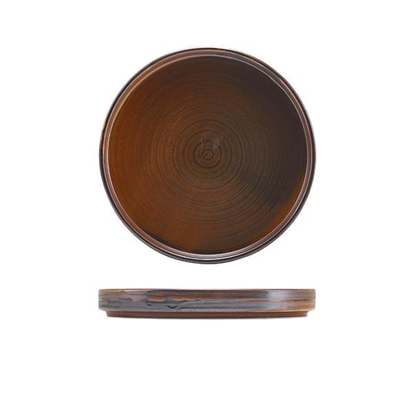 Low presentation plate Terra Rustic Copper – 18 cm (6 pcs.)
