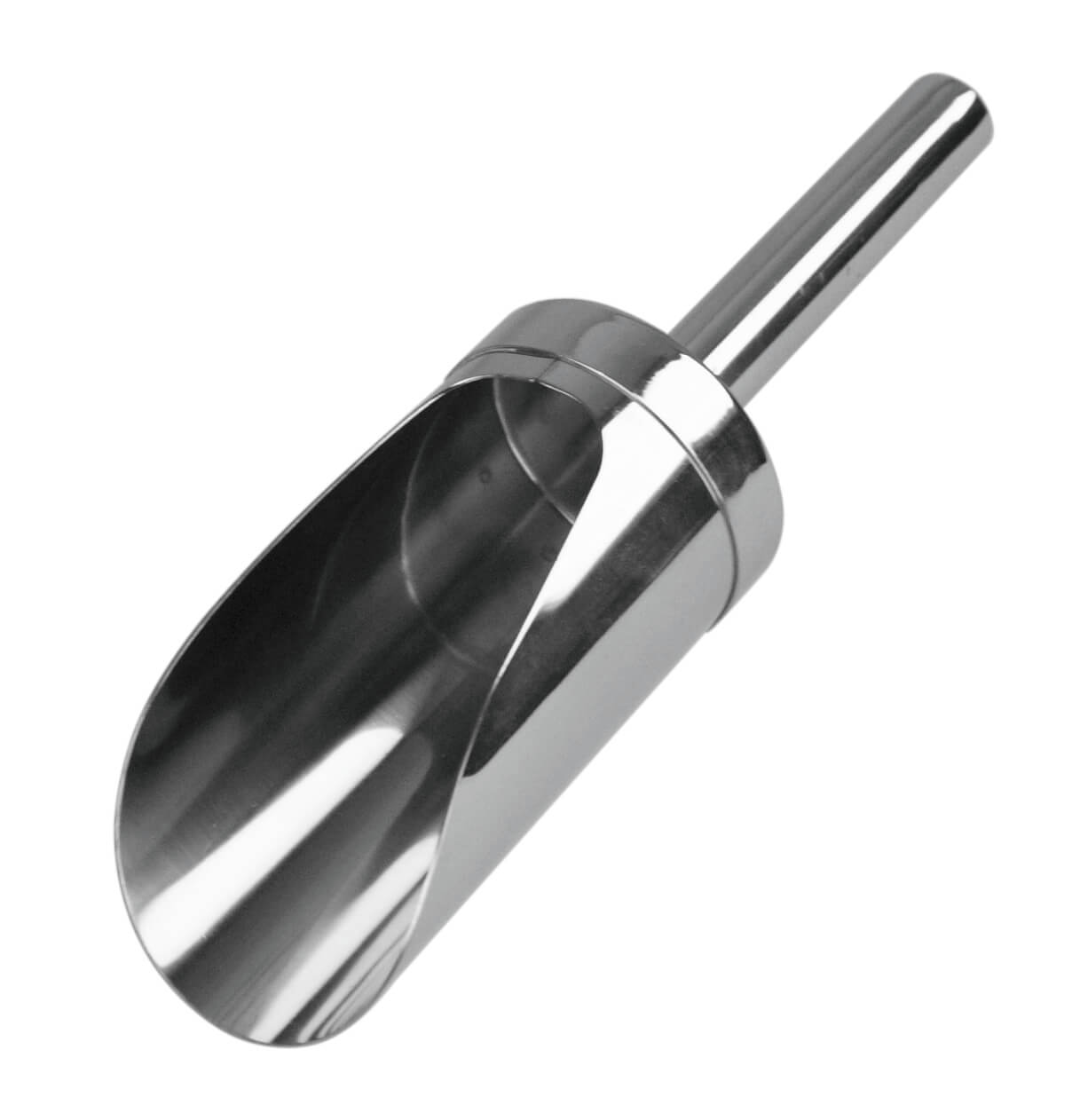 Ice scoop - stainless steel, without holes