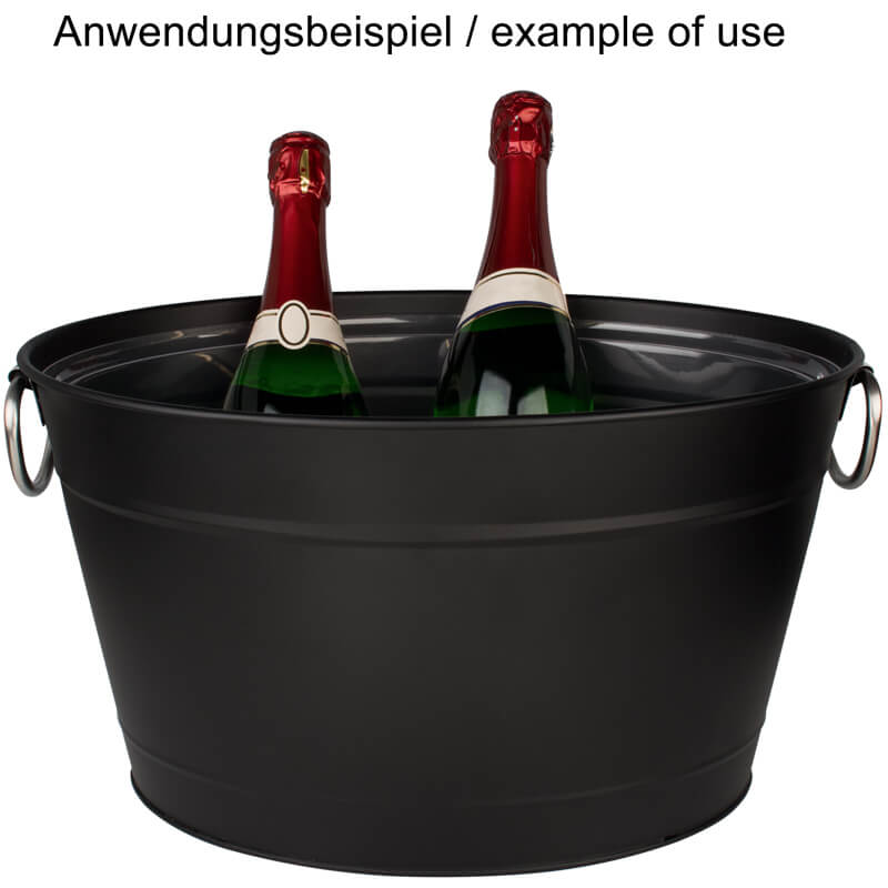Drinks tub black with insert - 40x28x22cm Drinks tub black with insert - 40x28x22cm