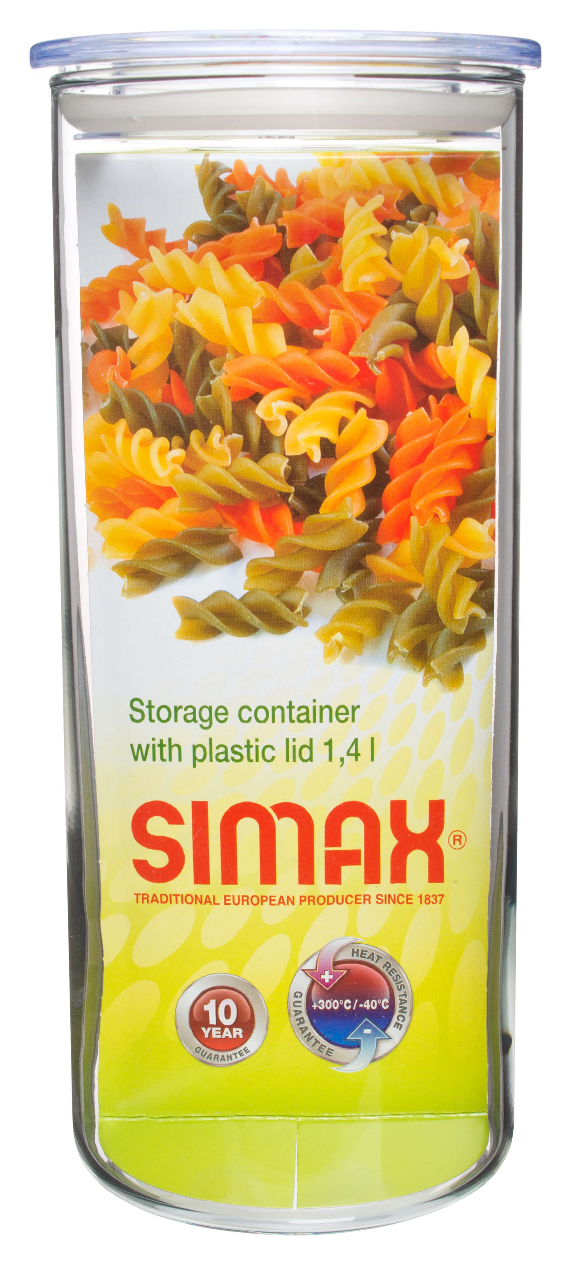 Food Storage Glass with Plastic Lid, Simax - 1,4l