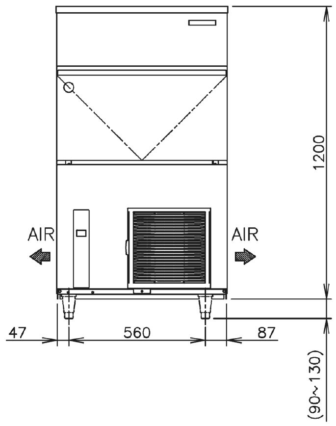 Hoshizaki IM-100NE-HC (L-cube)