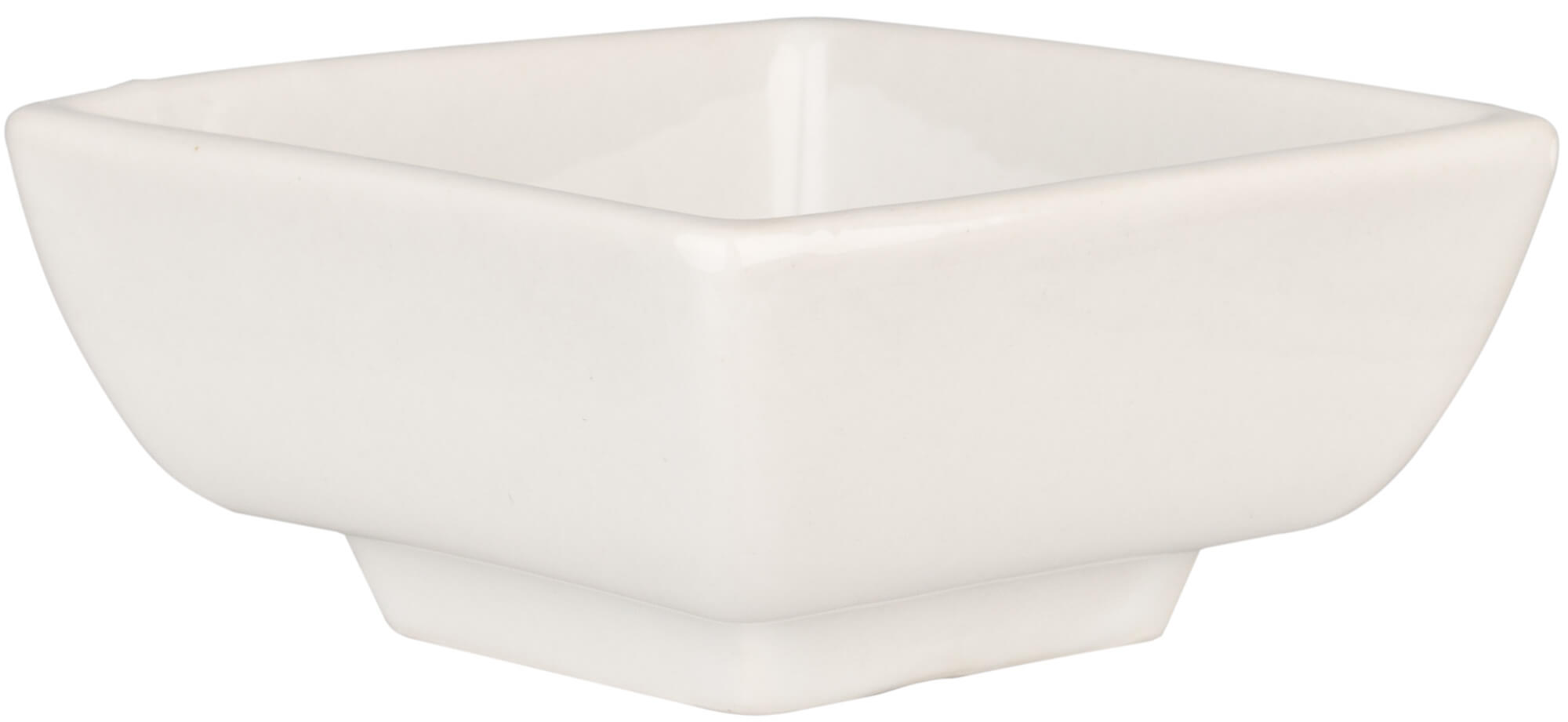 Dip bowl square, porcelain, white - 7x7x4cm