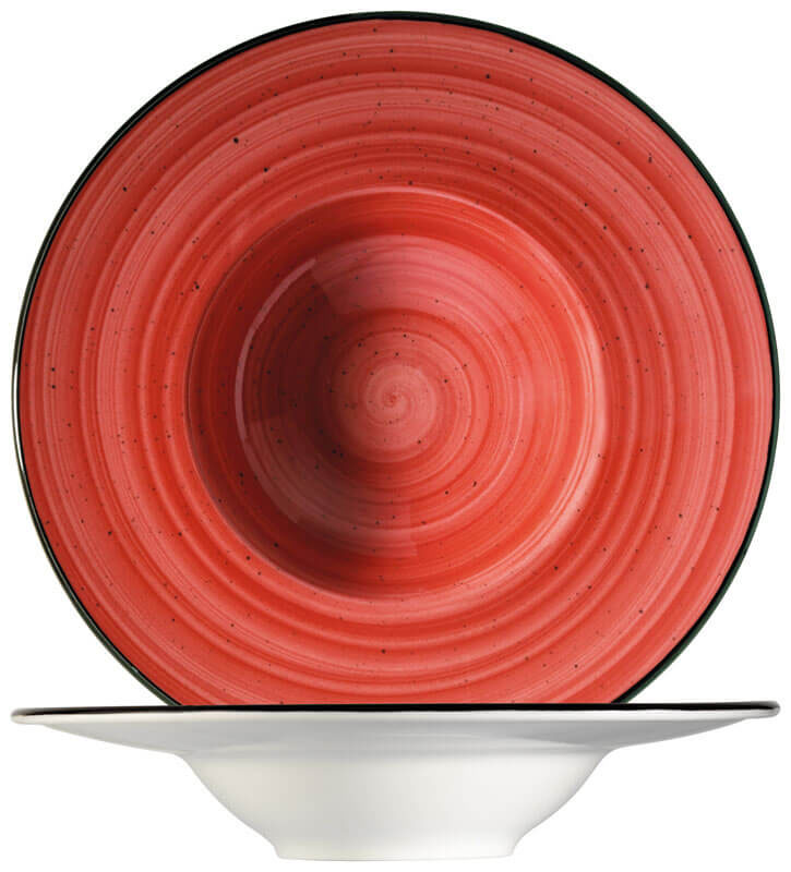 Bonna Aura Passion Banquet Pasta plate 28cm red - 6 pcs. Bonna Aura Passion Banquet Pasta plate 28cm red - 6 pcs.
