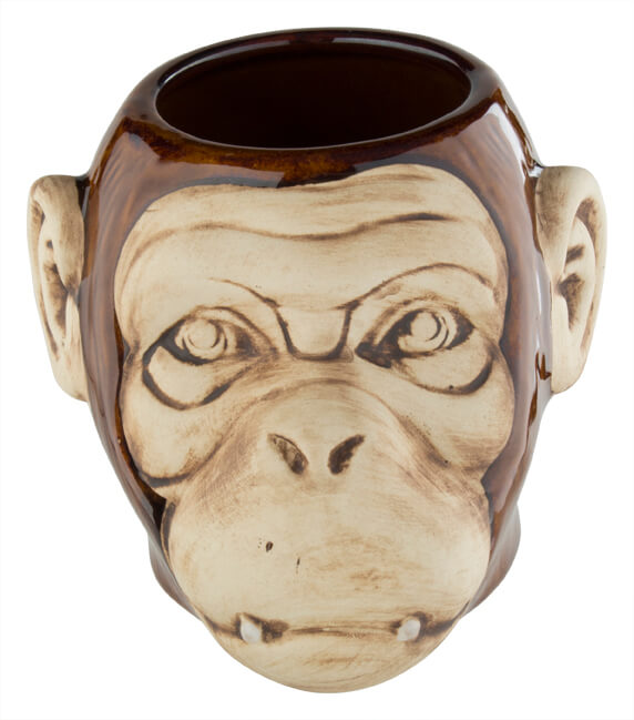 Tiki mug "Monkey", shiny finish - 550ml
