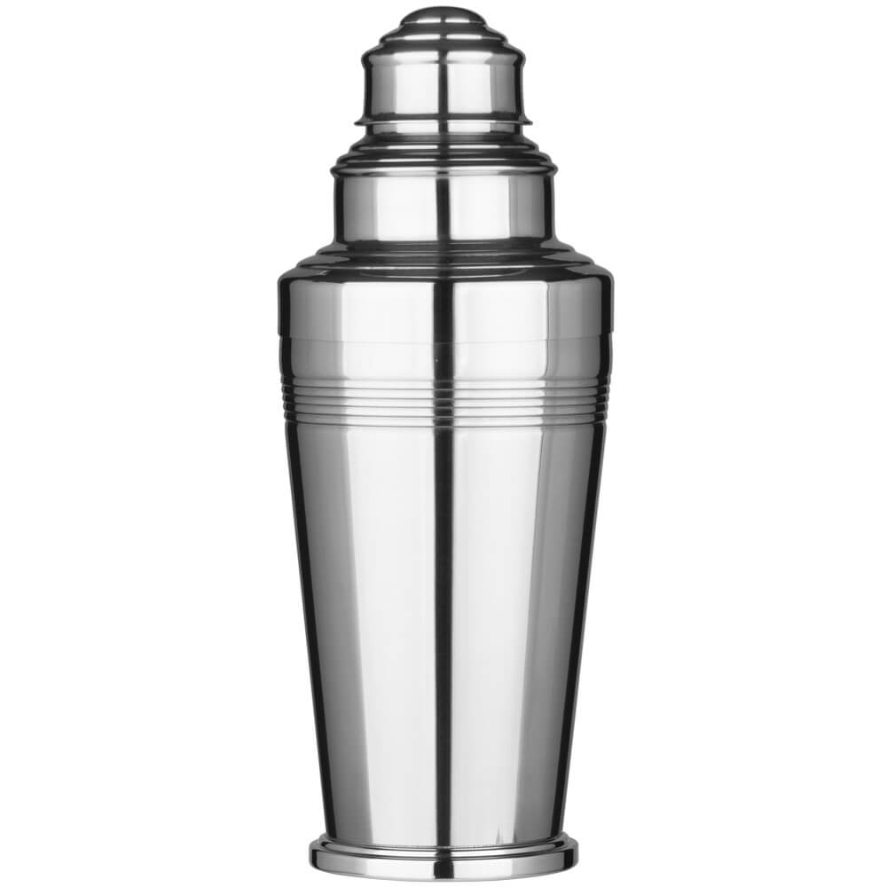 Cocktail shaker Coley footed, stainless steel, tripartite, polished - 500ml