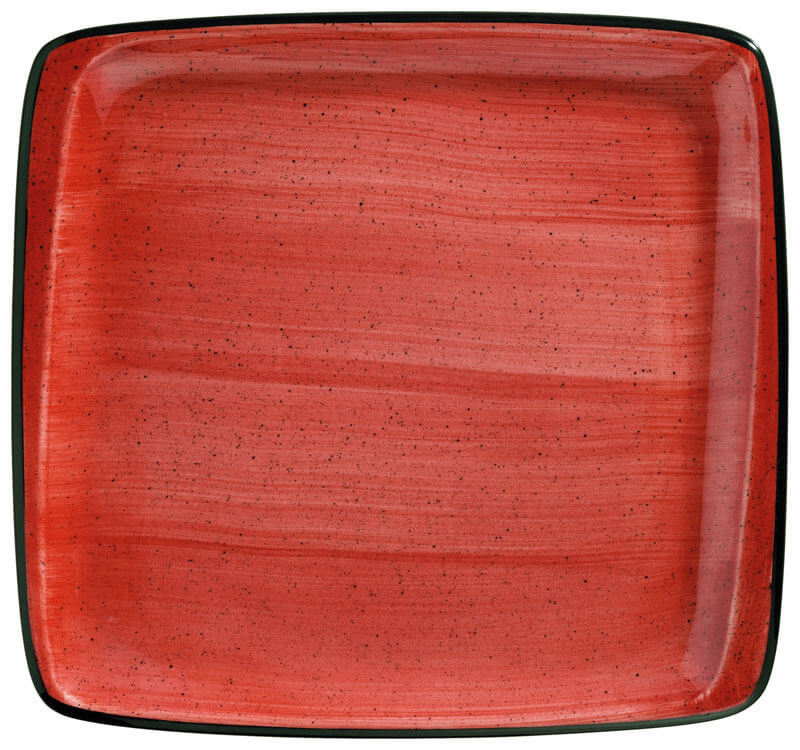 Bonna Aura Passion Moove Plate 27x25cm red - 6 pcs.