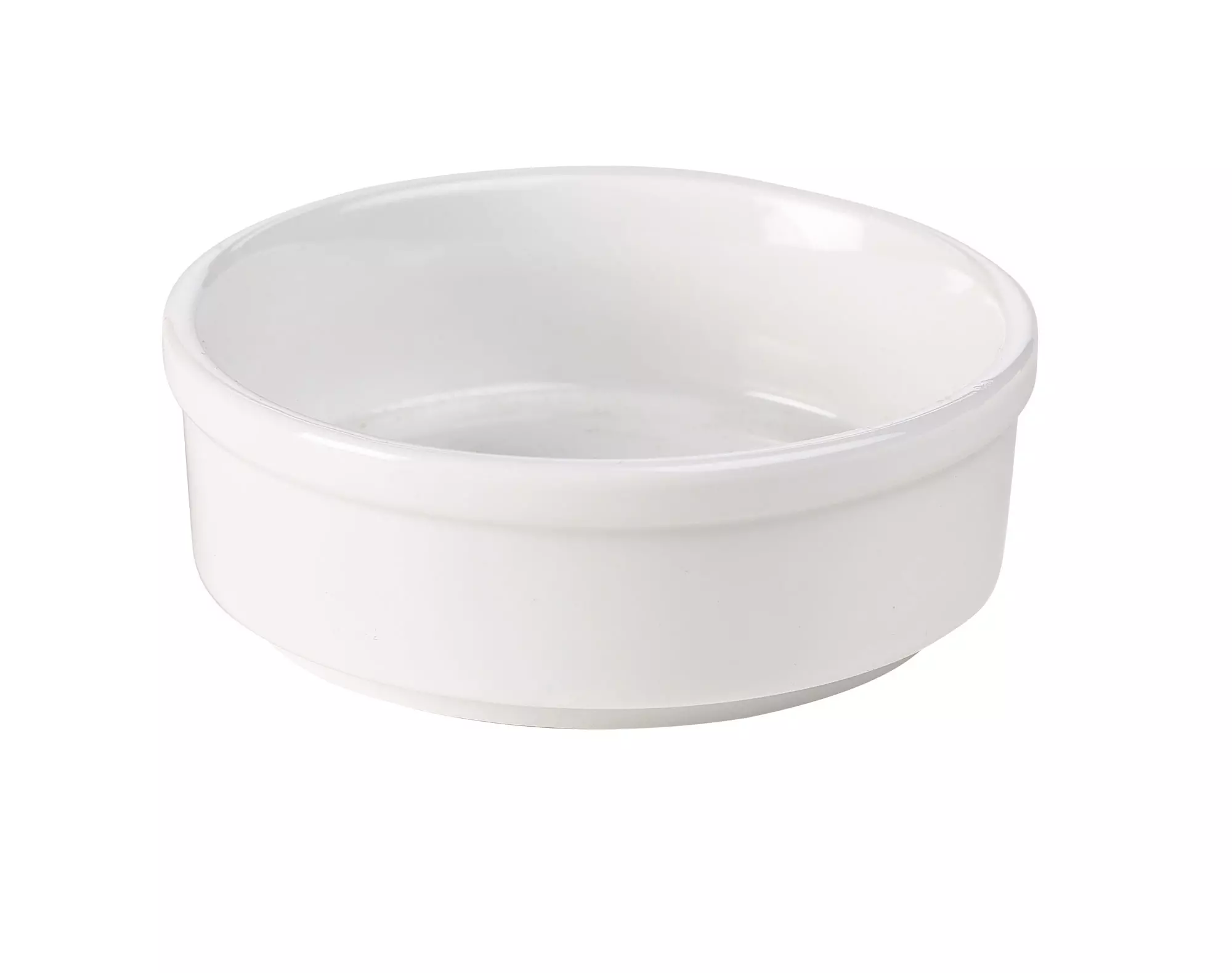 Porcelain round dish, white - 140ml (6 pcs.) Porcelain round dish, white - 140ml (6 pcs.)