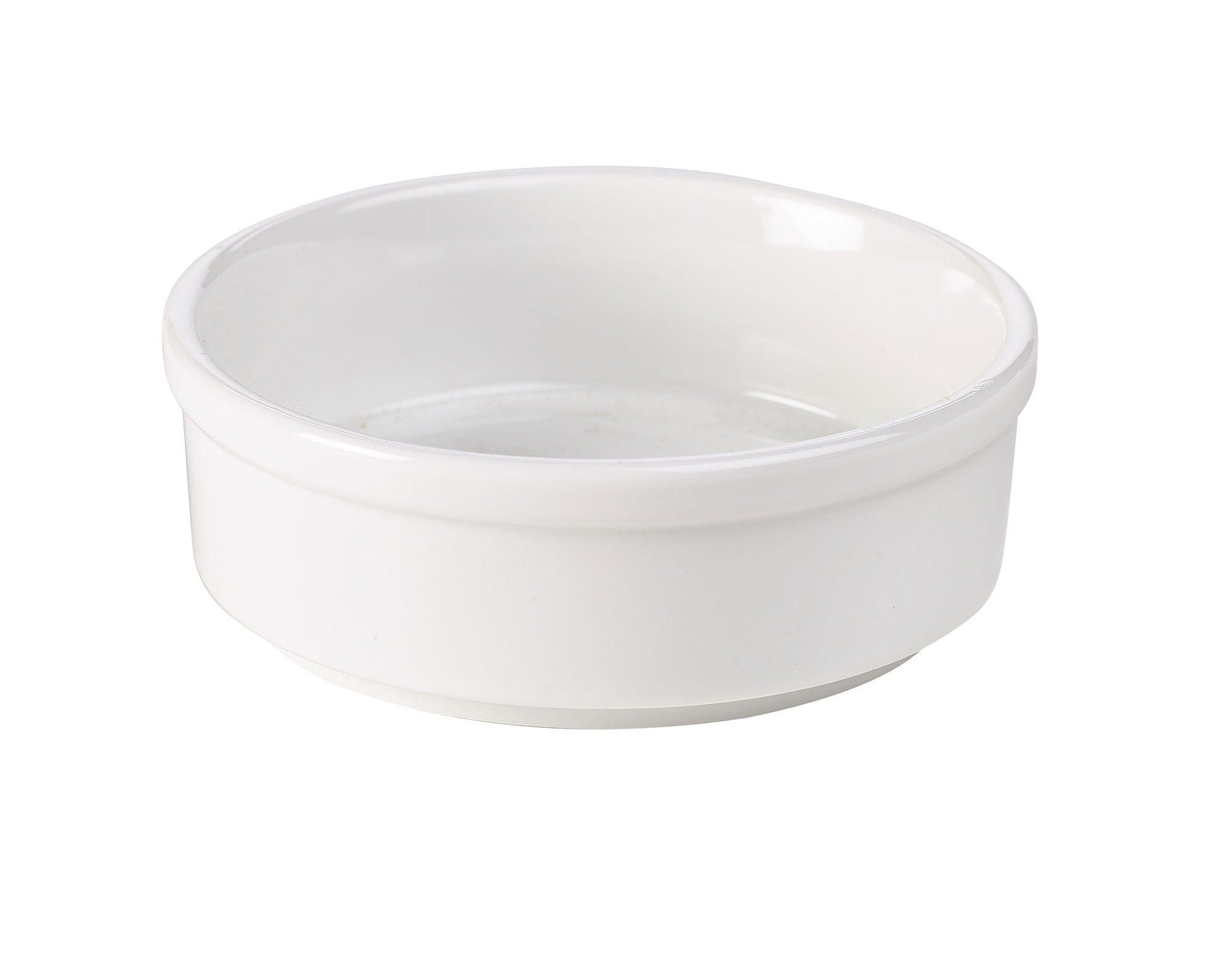 Porcelain round dish, white - 140ml (6 pcs.)