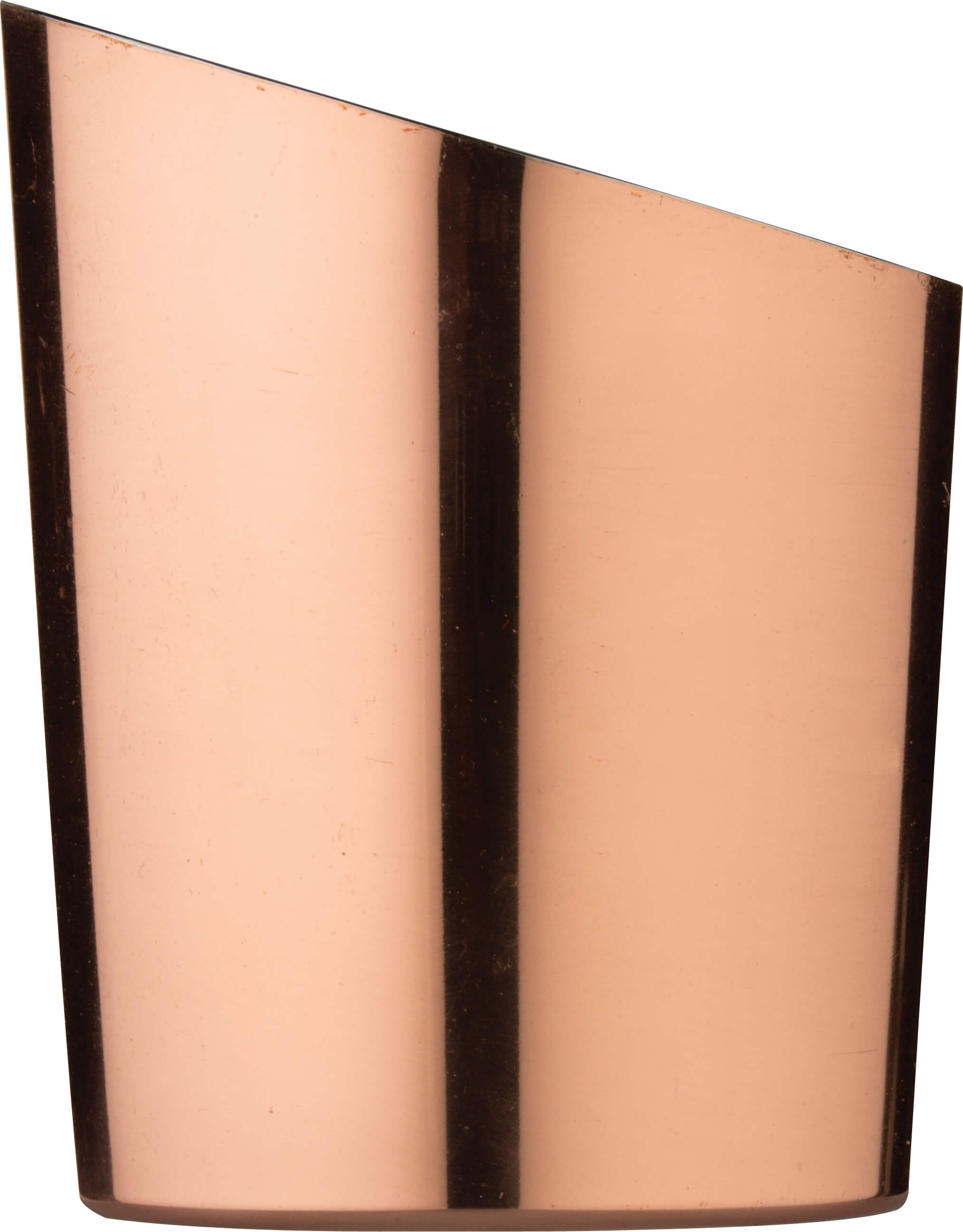 Stainless steel cup, bevel cut - copper-colored (11,6cm)