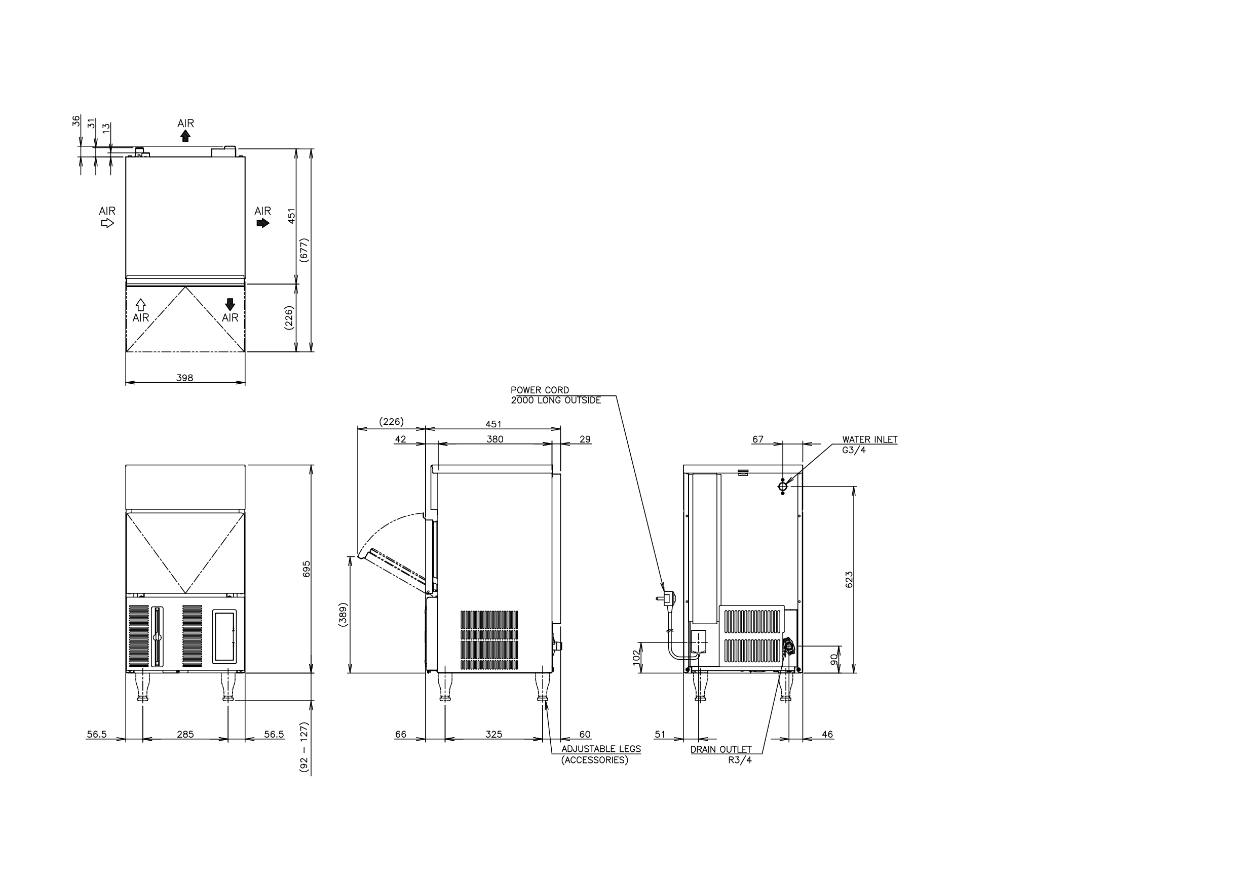 Hoshizaki IM-30CPE - standard cube (28 x 28 x 32mm) 34kg Hoshizaki IM-30CPE - standard cube (28 x 28 x 32mm) 34kg