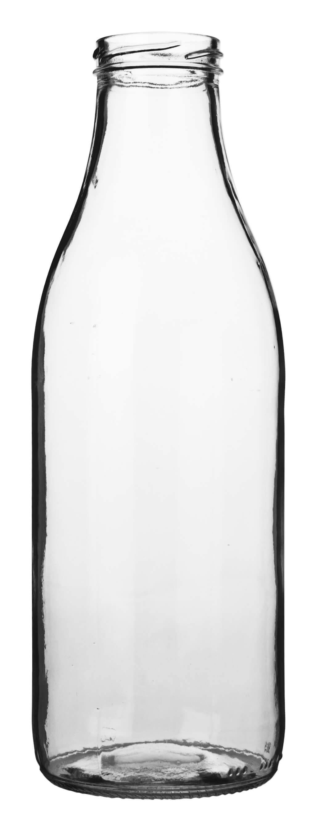 Glass bottle - wide mouth clear 1000ml