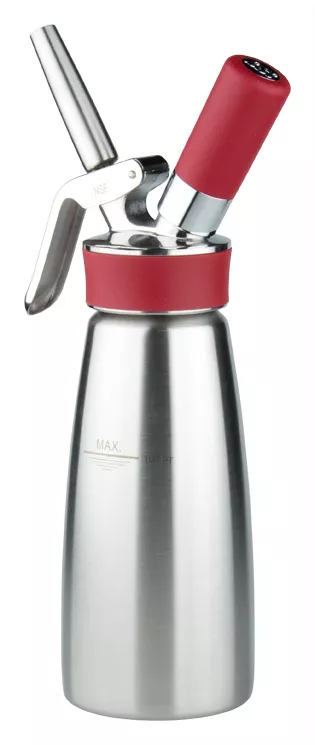 iSi cream siphon "Gourmet Whip PLUS", stainless steel - 0,5l iSi cream siphon "Gourmet Whip PLUS", stainless steel - 0,5l