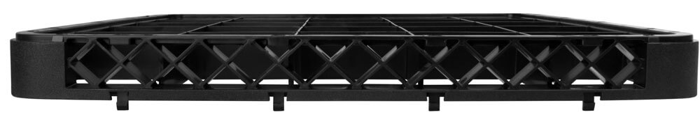 25-compartment glass rack attachment, black - 50x50x4,5cm