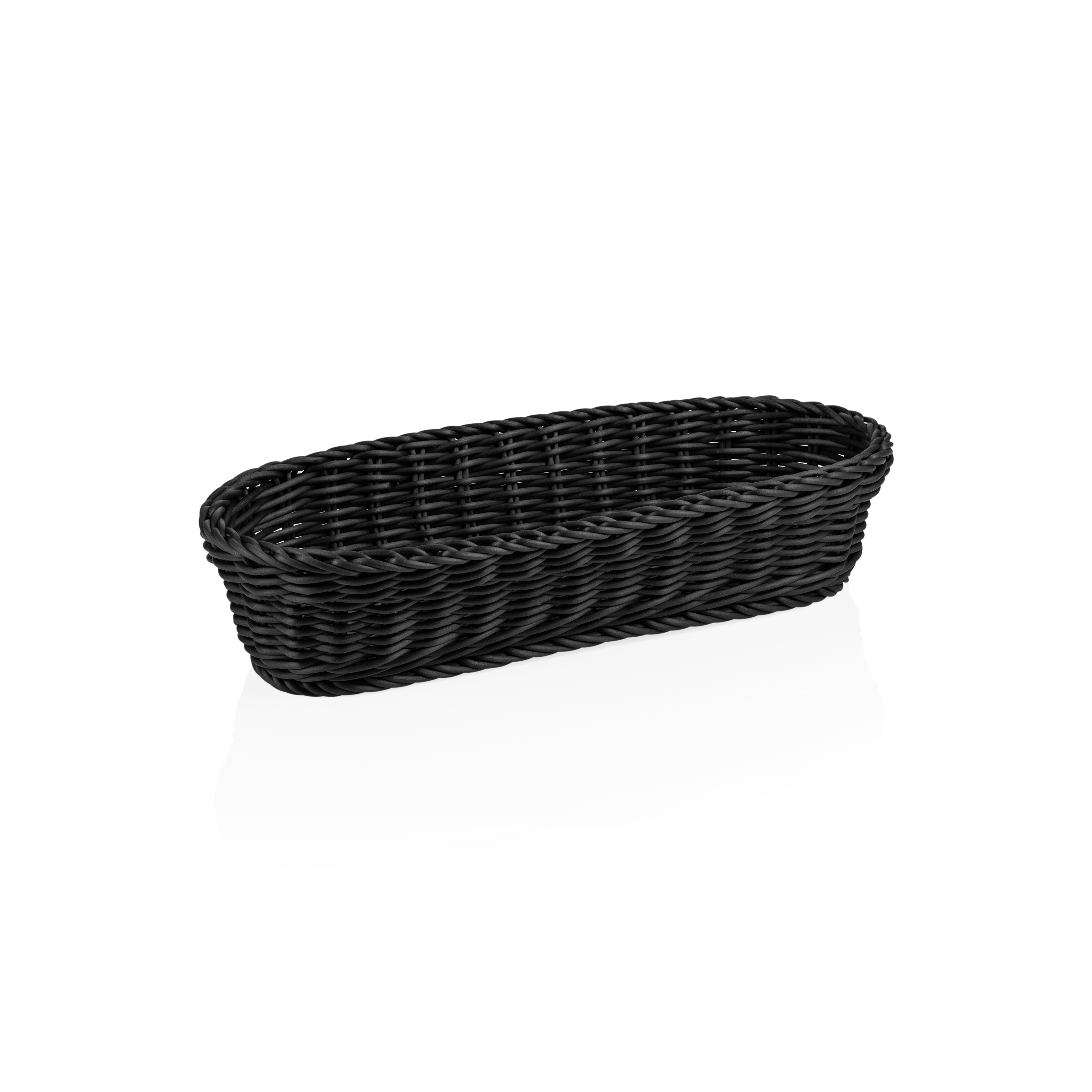 Baguette basket, polypropylene, black - 40x16x8cm