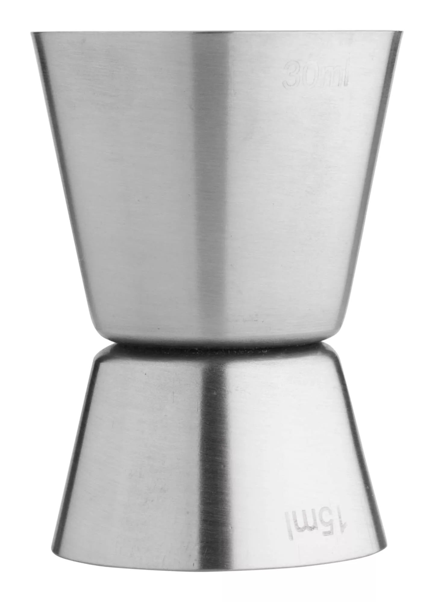Double jigger, brushed - stainless steel (15ml/30ml) Double jigger, brushed - stainless steel (15ml/30ml)