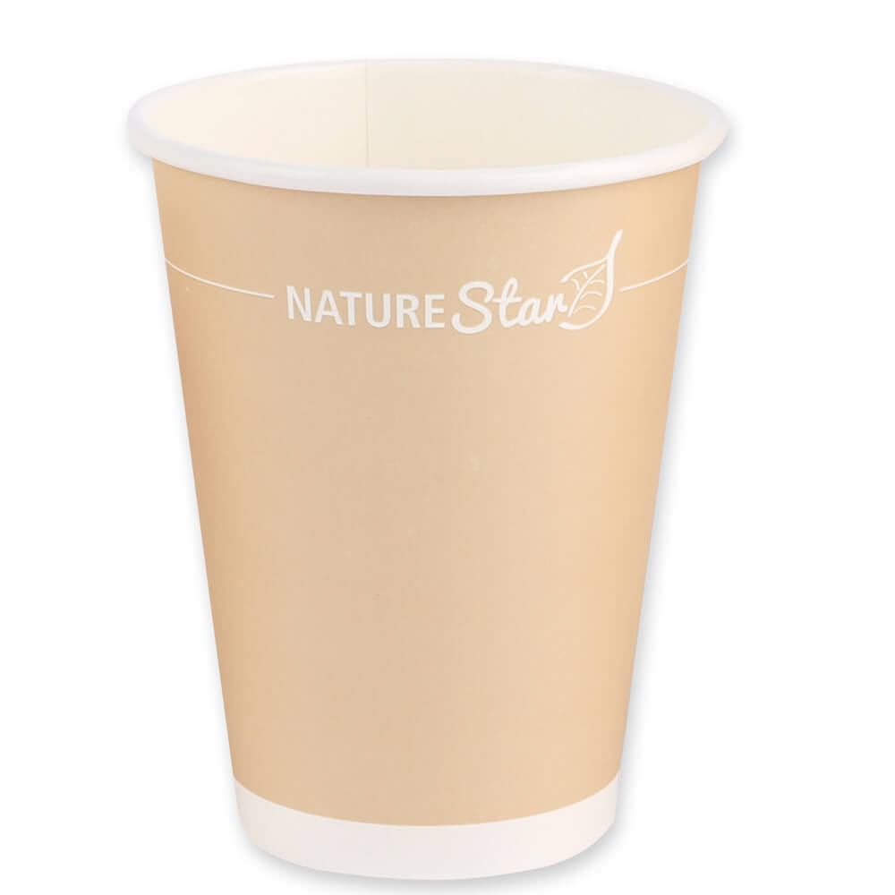 Coffee cups paper, brown - 300ml, 8cm
