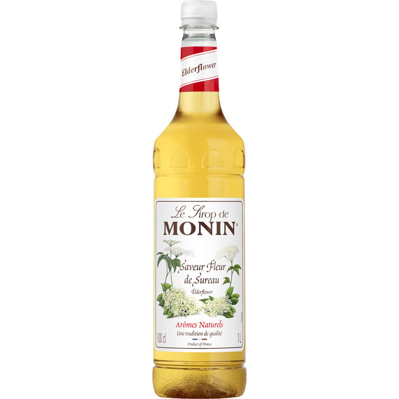 Elderflower - Monin Syrup, PET bottle (1,0l) Elderflower - Monin Syrup, PET bottle (1,0l)