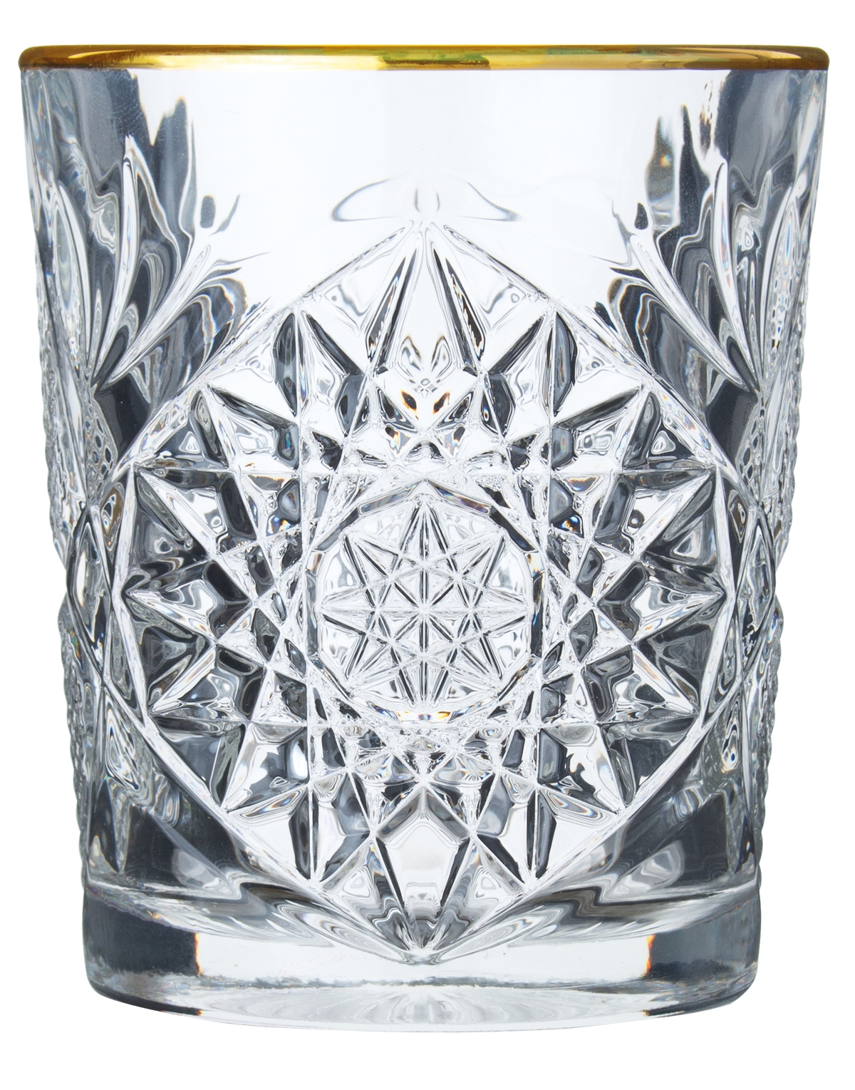 Double Old Fashioned glass Hobstar with Gold Rim, Libbey - 355ml (12 pcs.)