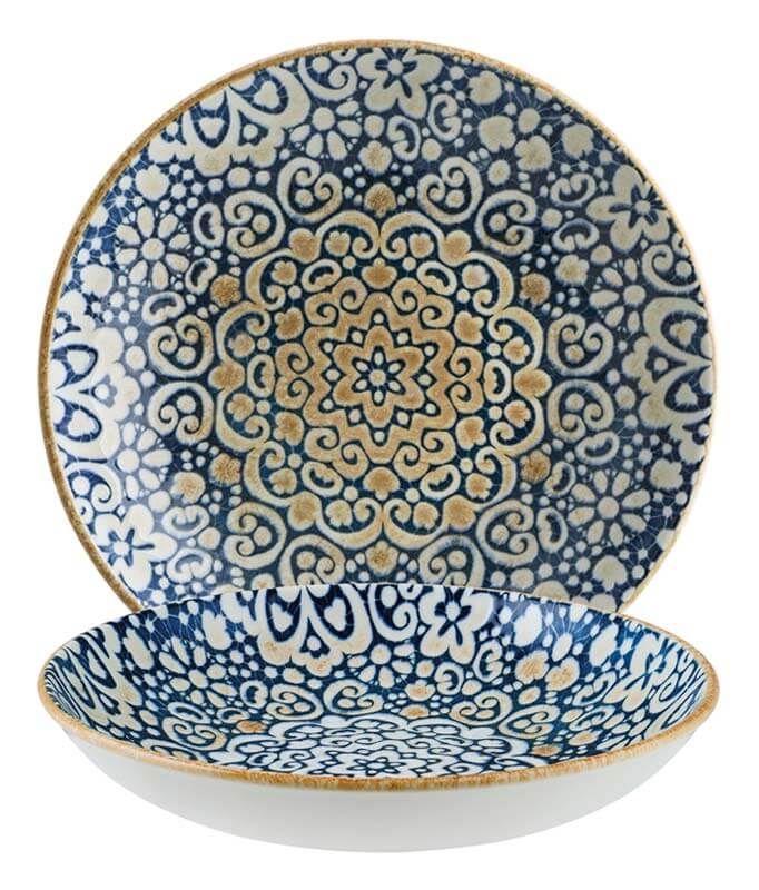 Bonna Alhambra Bloom Deep plate 23cm blue - 6 pcs.