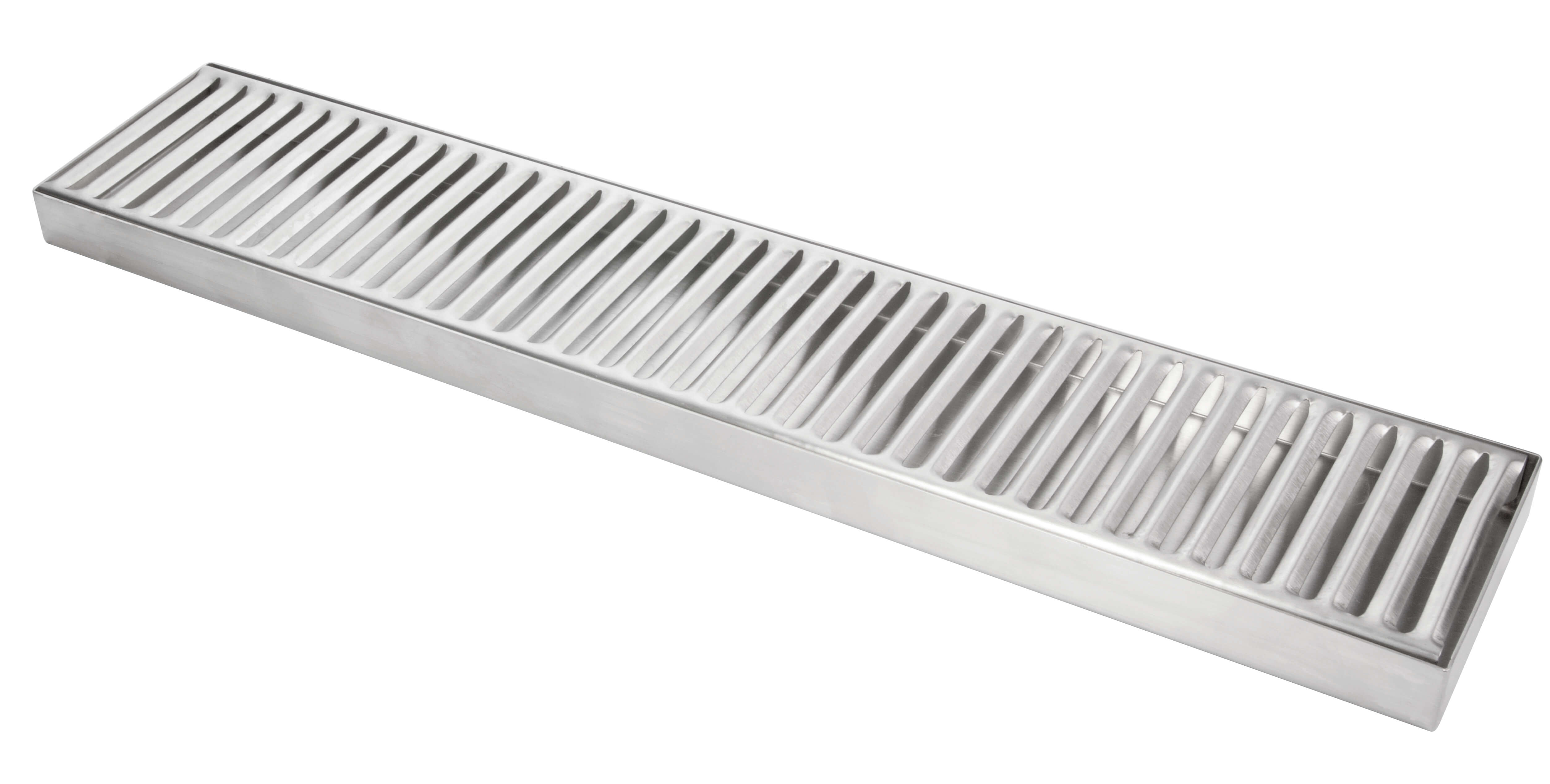 Drip pan, stainless steel - 2,5x10,5x50cm